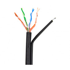 0.5-CU PE MT CAT5е Кабель мережевий UTP з тросом бухта 305м