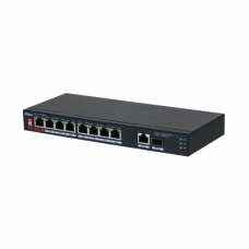 DH-PFS3110-8ET1GT1GF-96 10-портовий некерований настільний комутатор з 8-портовим PoE